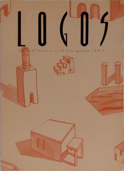 LOGOS, N.º 7-8, JUNHO-DEZEMBRO DE 1987.