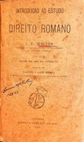 INTRODUÇÃO AO ESTUDO DO DIREITO ROMANO.