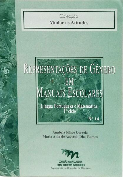 REPRESENTAÇÕES DE GÉNERO EM MANUAIS ESCOLARES.