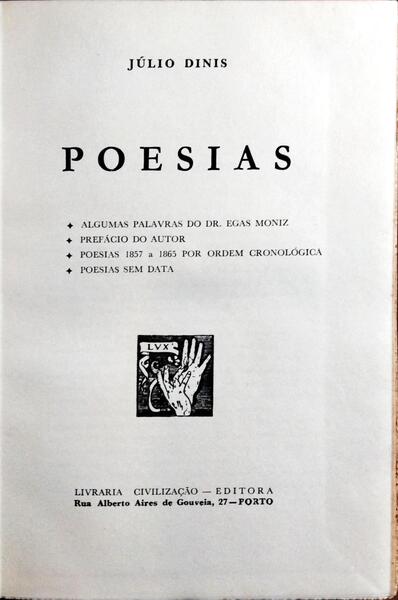 POESIAS. [EDIÇÃO 1969]