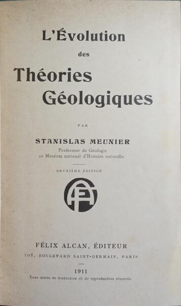 L'Ã‰VOLUTION DES THÃ‰ORIES GÃ‰OLOGIQUES.