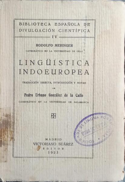 LINGÜÍSTICA INDOEUROPEA.