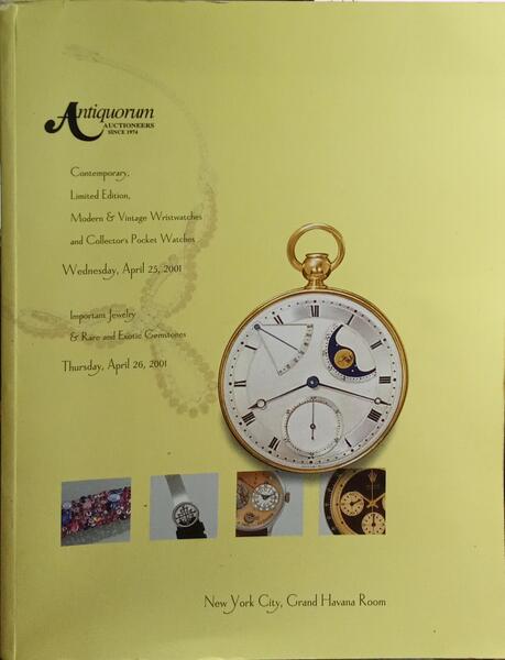 ANTIQUORUM AUCTIONEERS SINCE 1974, APRIL 2001.