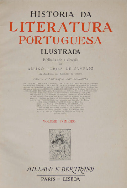 HISTORIA DA LITERATURA PORTUGUESA ILUSTRADA. [4 VOLS. - ENC. EDITOR TELA]
