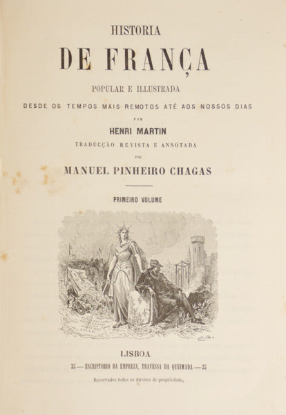 HISTORIA DE FRANÇA, POPULAR E ILLUSTRADA. [7 VOLS.]
