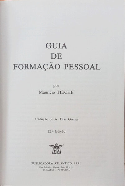 GUIA DE FORMAÇÃO PESSOAL. [12.ª EDIÇÃO]