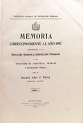 MEMORIA CORRESPONDIENTE AL AÑO 1907.