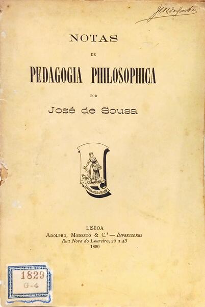 NOTAS DE PEDAGOGIA PHILOSOPHICA.