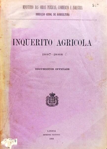 INQUERITO AGRICOLA 1887-1888.