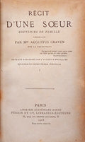 RÉCIT D'UNE SOEUR, SOUVENIRS DE FAMILLE. [2 VOLS., 49.ª EDIÇÃO]