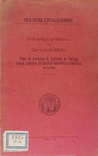 UM ARTIGO PÓSTUMO [PORTUGAL PERANTE AS NAÇÕES ESTRANGEIRAS].