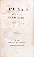 CINQ-MARS OU UNE CONJURATION SOUS LOUIS XIII.