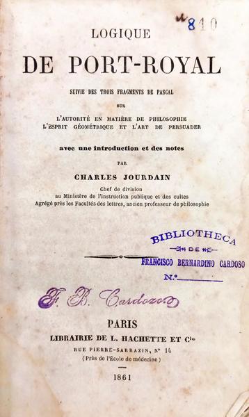 LOGIQUE DE PORT-ROYAL.