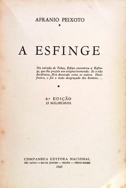 A ESFINGE.