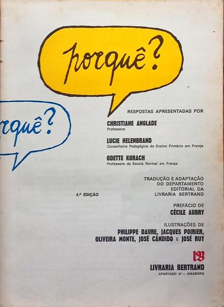 PORQUE? [4.ª EDIÇÃO]