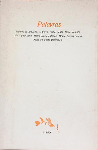 PALAVRAS. [1.ª EDIÇÃO]