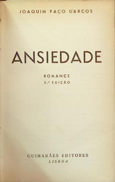 ANSIEDADE. [5.ª EDIÇÃO]