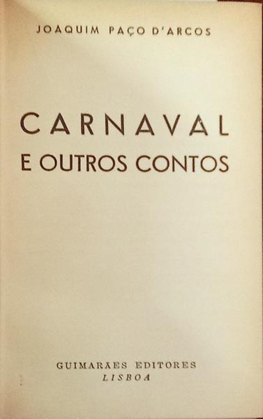 CARNAVAL E OUTROS CONTOS. [ENC.]