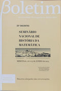 VINTE E OITO ENCONTRO DE SEMINÁRIO NACIONAL DE HISTÓRIA DA MATEMÁTICA.