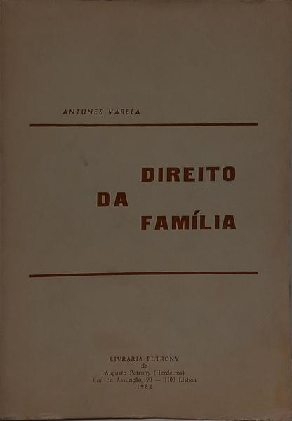 DIREITO DA FAMÍLIA: I, DIREITO MATRIMONIAL.