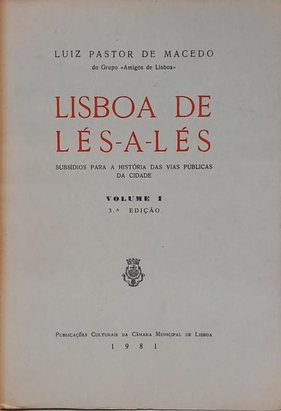 LISBOA DE LÉS-A-LÉS. [5 VOLS.]