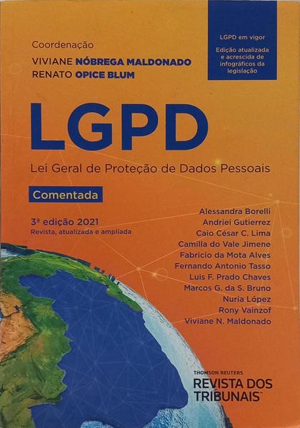 LGPD, LEI GERAL DE PROTEÇÃO DE DADOS PESSOAIS. [3.ª EDIÇÃO]