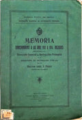 MEMORIA CORRESPONDENTE A LOS AÑOS 1911 A 1914.