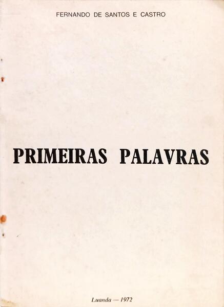 PRIMEIRAS PALAVRAS.