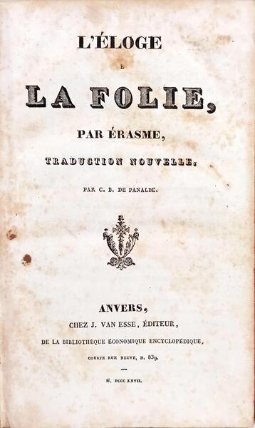 L'ÉLOGE E LA FOLIE,