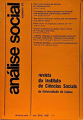 ANÁLISE SOCIAL, REVISTA DO INSTITUTO DE CIÊNCIAS SOCIAIS DA UNIVERSIDADE DE LISBOA, N.º 095, 1987.
