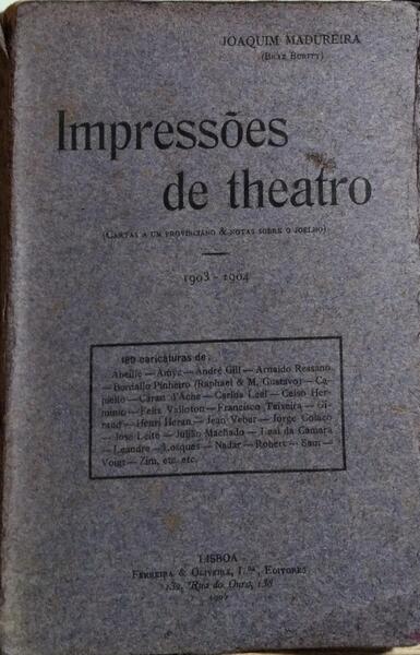 IMPRESSÕES DE THEATRO, 1903-1904.