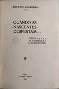 QUANDO AS NASCENTES DESPERTAM...