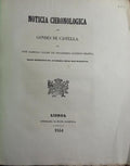 NOTICIA CHRONOLOGICA DOS CONDES DE CASTELLA.