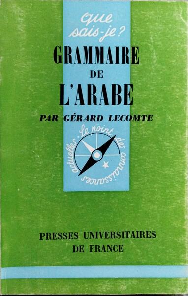 GRAMMAIRE DE L'ARABE.