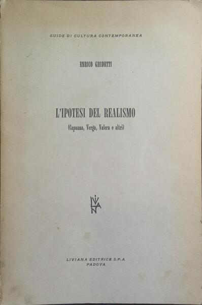 L'IPOTESI DEL REALISMO.