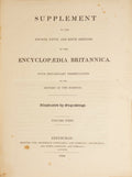 SUPPLEMENT TO THE FOURTH, FIFTH AND SIXTH EDITIONS OF THE ENCYCLOPÆDIA BRITANNICA.