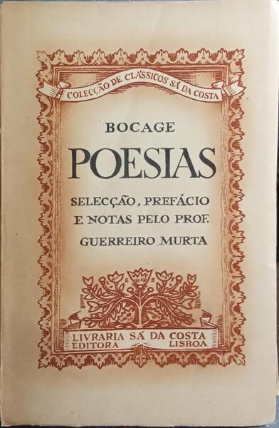 POESIAS. [3.ª EDIÇÃO]