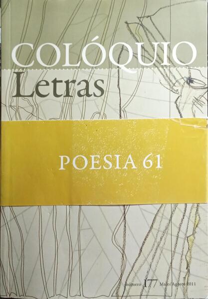 COLÓQUIO LETRAS, N.º 177, MAIO/AGOSTO 2011.
