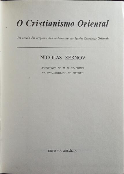 O CRISTIANISMO ORIENTAL.