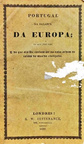 PORTUGAL NA BALANÇA DA EUROPA.
