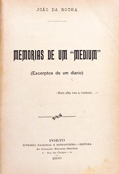 MEMORIAS DE UM MEDIUM.
