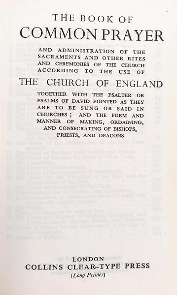 THE BOOK OF COMMON PRAYER.