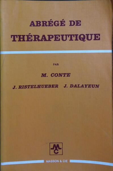 ABRÃ‰GE DE THÃ‰RAPEUTIQUE.