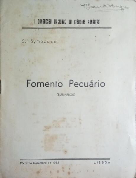FOMENTO PECUÃRIO.