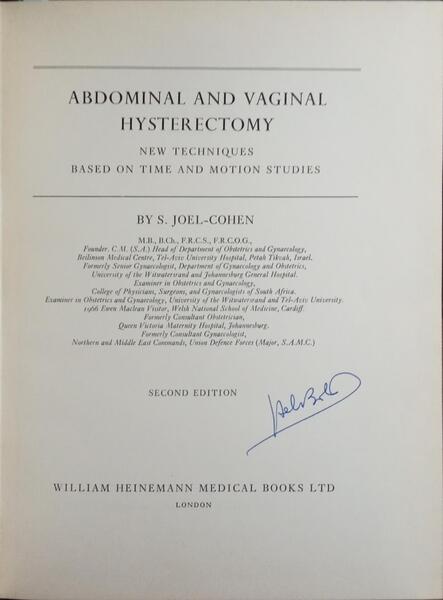 ABDOMINAL AND VAGINAL HYSTERECTOMY. [2.ª EDIÇÃO]