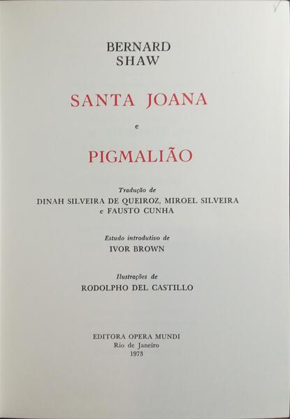 SANTA JOANA E PIGMALIÃO.