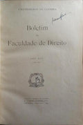 BOLETIM DA FACULDADE DE DIREITO ANO XIII (1932-1934).