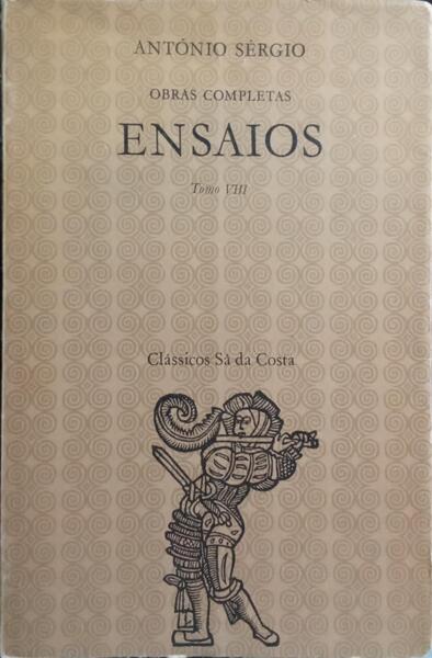 ENSAIOS, TOMO VIII. [1.ª EDIÇÃO]