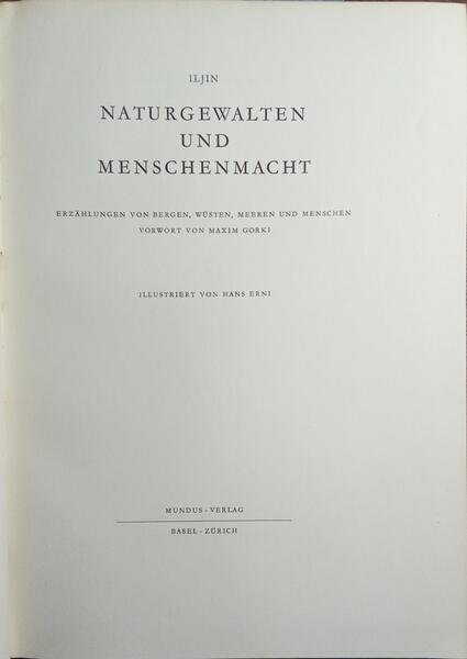 ILJIN, NATURGEWALTEN UND MENSCHENMACHT.