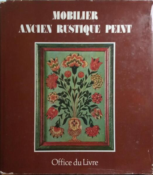 MOBILIER ANCIEN RUSTIQUE PEINT.